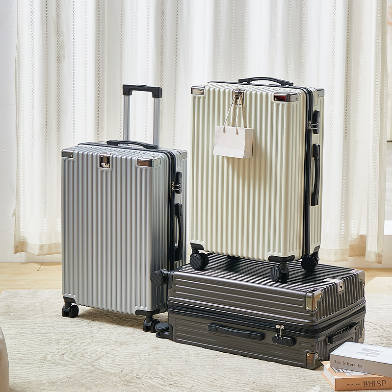 モダンなキャリーオントロリーケースカスタム大型 20/22/24/26/28 インチ PC ABS 荷物、コンビネーションロック付き卸売価格スーツケース