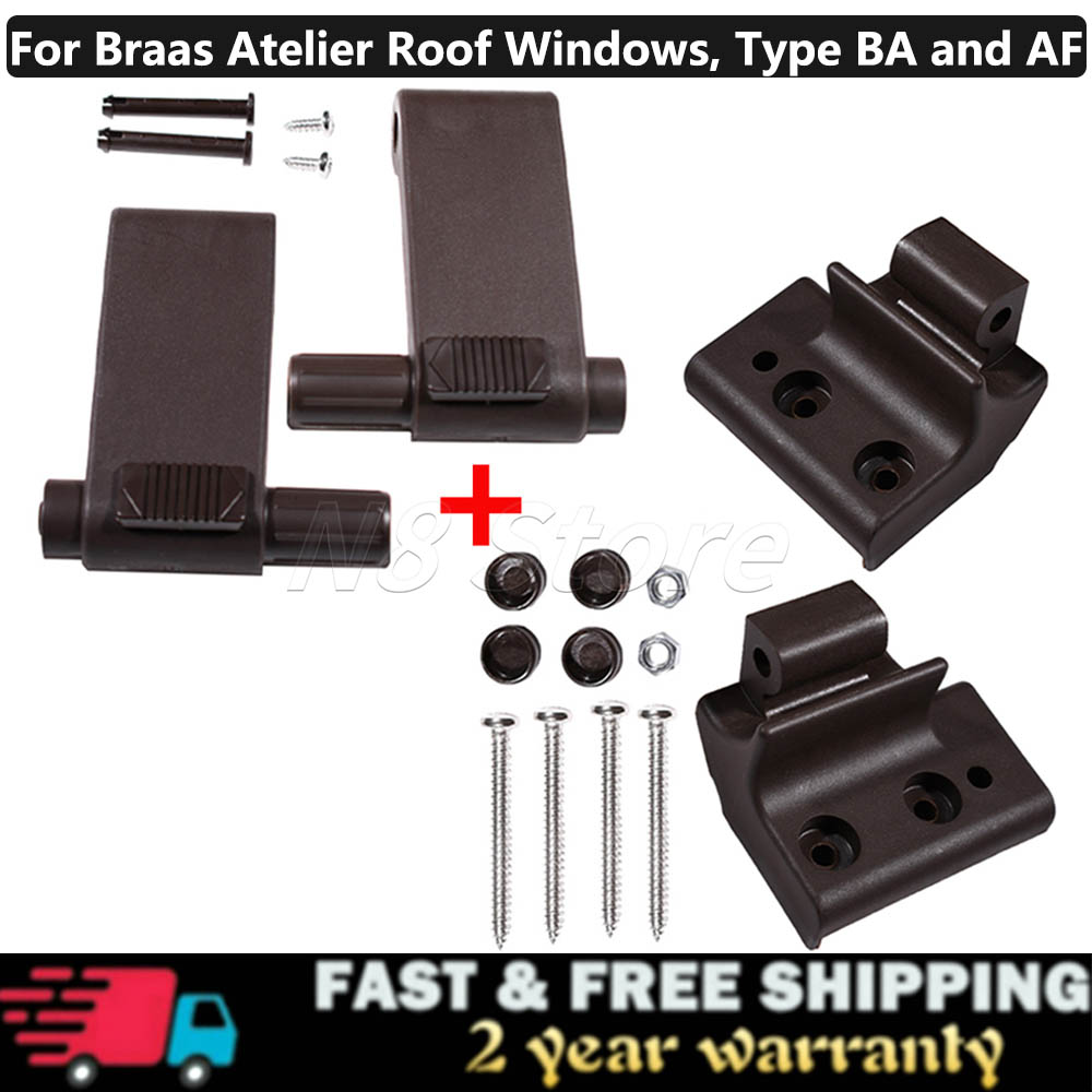 Braas 屋根窓アトリエハンドルレバーとブラケットブラウン Braas スペアパーツ DöRken