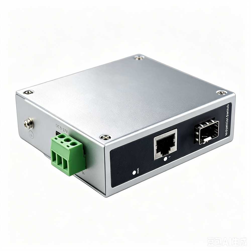 ギガビット産業用ファイバーメディアコンバータ 1 SFP スロット 1 RJ45 イーサネットポート DIN レールマウント DC9-57V デュアル冗長電源 IP40