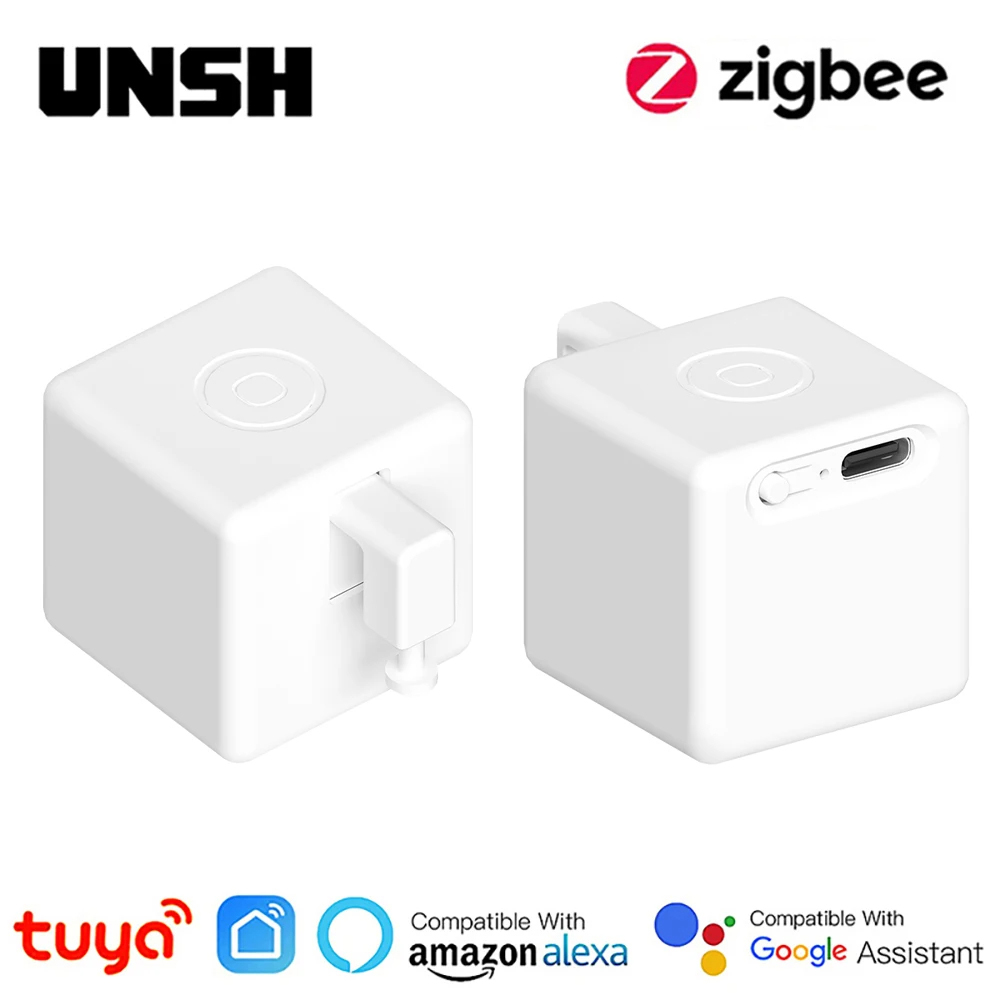 Tuya Zigbee 3.0 スマートタッチフィンガーボットプラススイッチ 5V Type-C 充電式ロボットボタンプッシャーアーム経由アリス Alexa Google ホーム