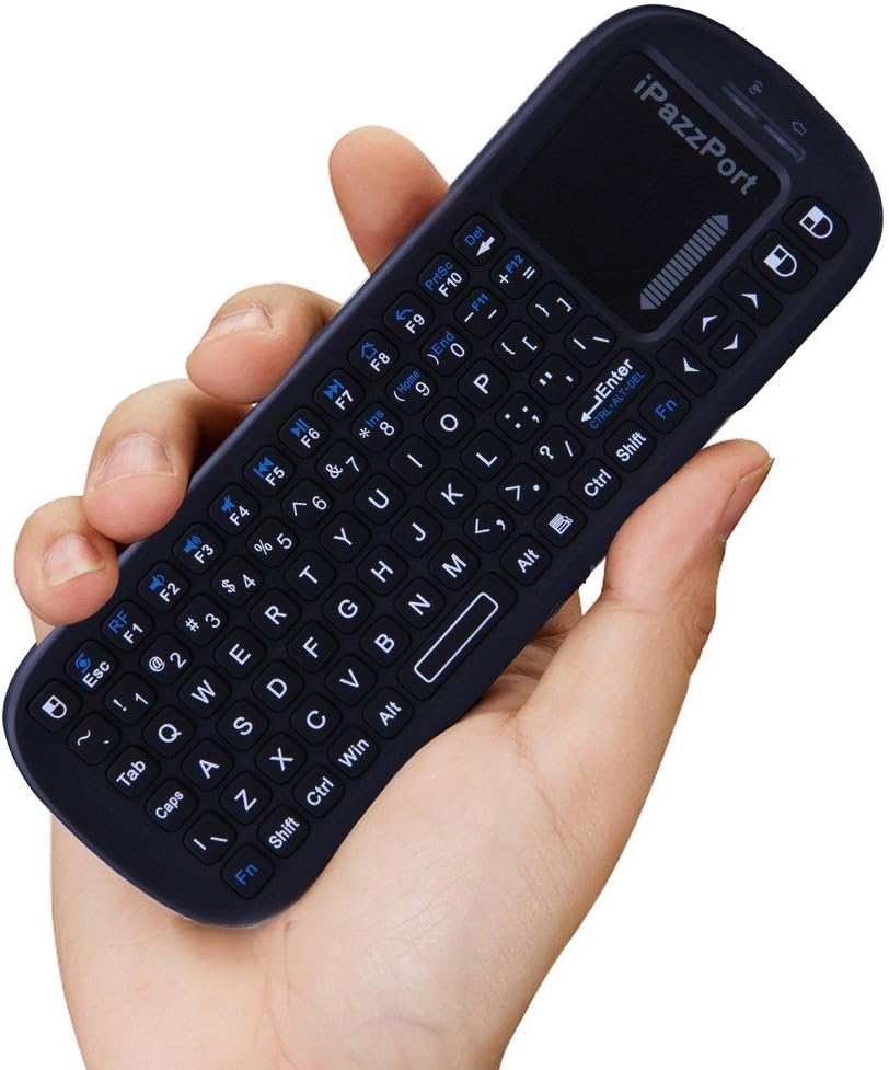 Android /PC/タブレット/PS4/Raspberry Pi 3/HTPC用タッチパッドマウスコンボ付きQWERTYワイヤレスミニキーボード2.4GHz