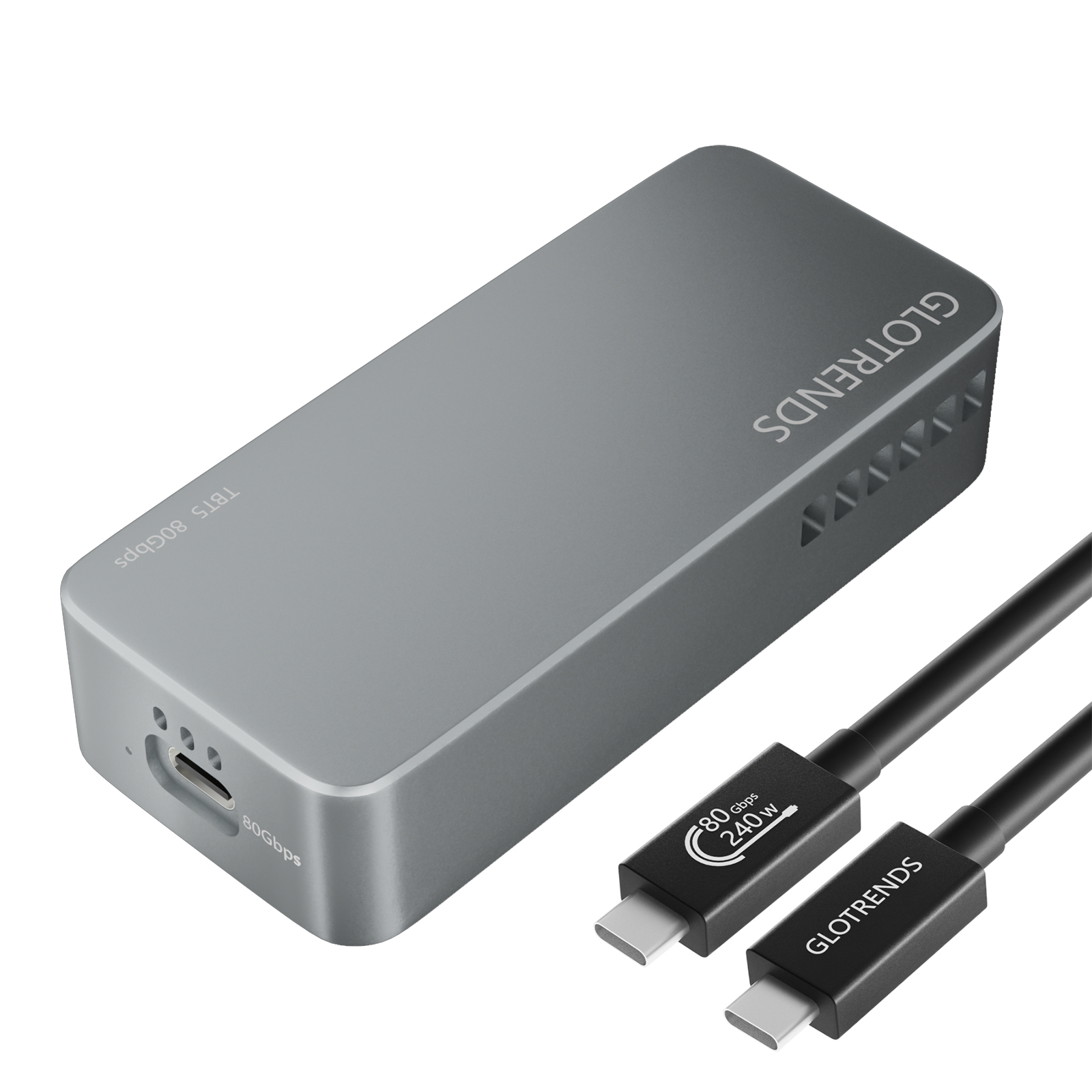80Gbps M.2 NVMe SSD エンクロージャ、Thunderbolt 5/4/3/USB4 と互換性あり