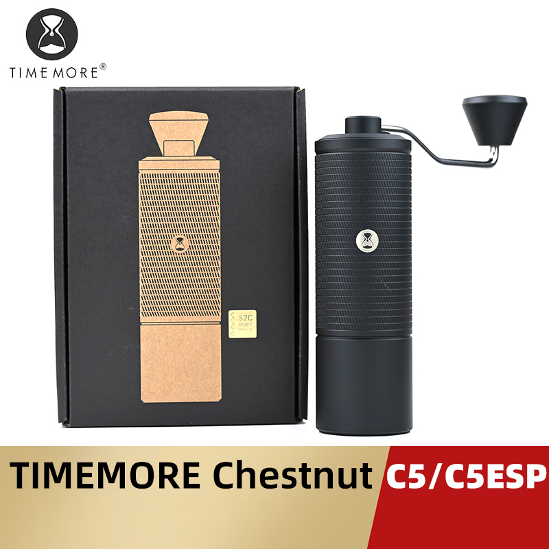 TIMEMORE 栗 C5/C5ESP ポータブル手動コーヒーグラインダーハンドエスプレッソグラインダー S2C 42 ミリメートル内部バリ高研削効率