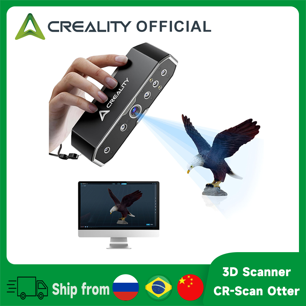 Creality 3D スキャナー CR-Scan Otter ハンドヘルドスキャナー 0.02mm 精度手ぶれ補正トラッキング 20FPS 10-2000mm Windows Mac 用