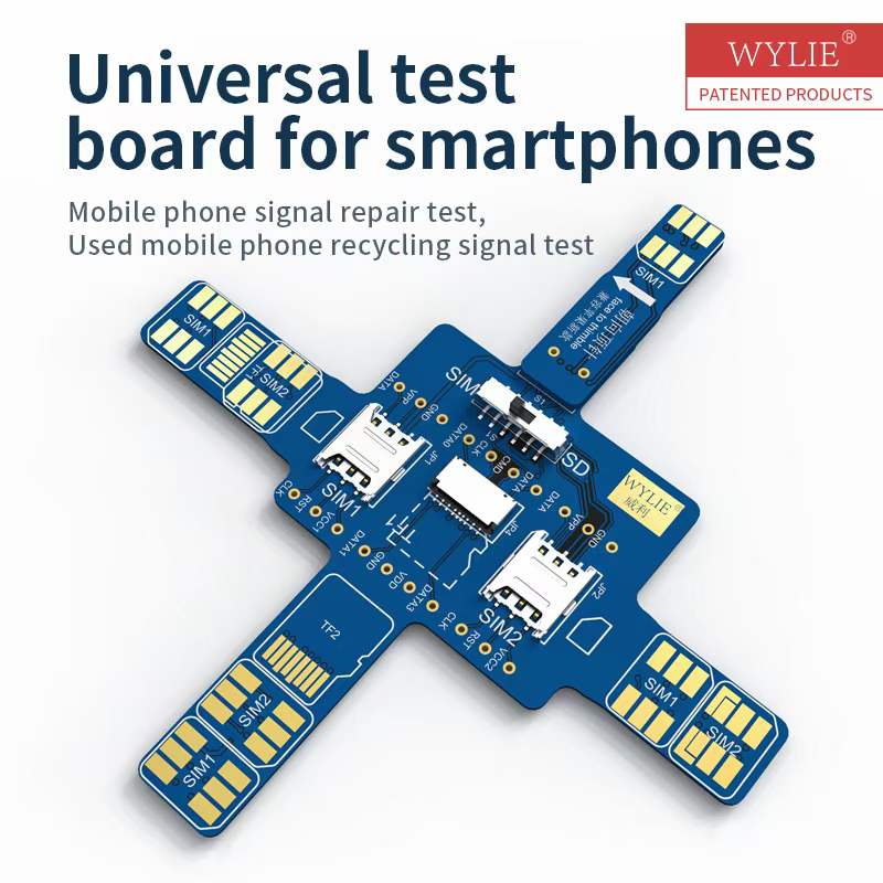 WYLIE スマートフォン Sim カード信号ユニバーサルテストボード SD カードリーダーツール iPhone Samsung Huawei Xiaomi Android 電話用