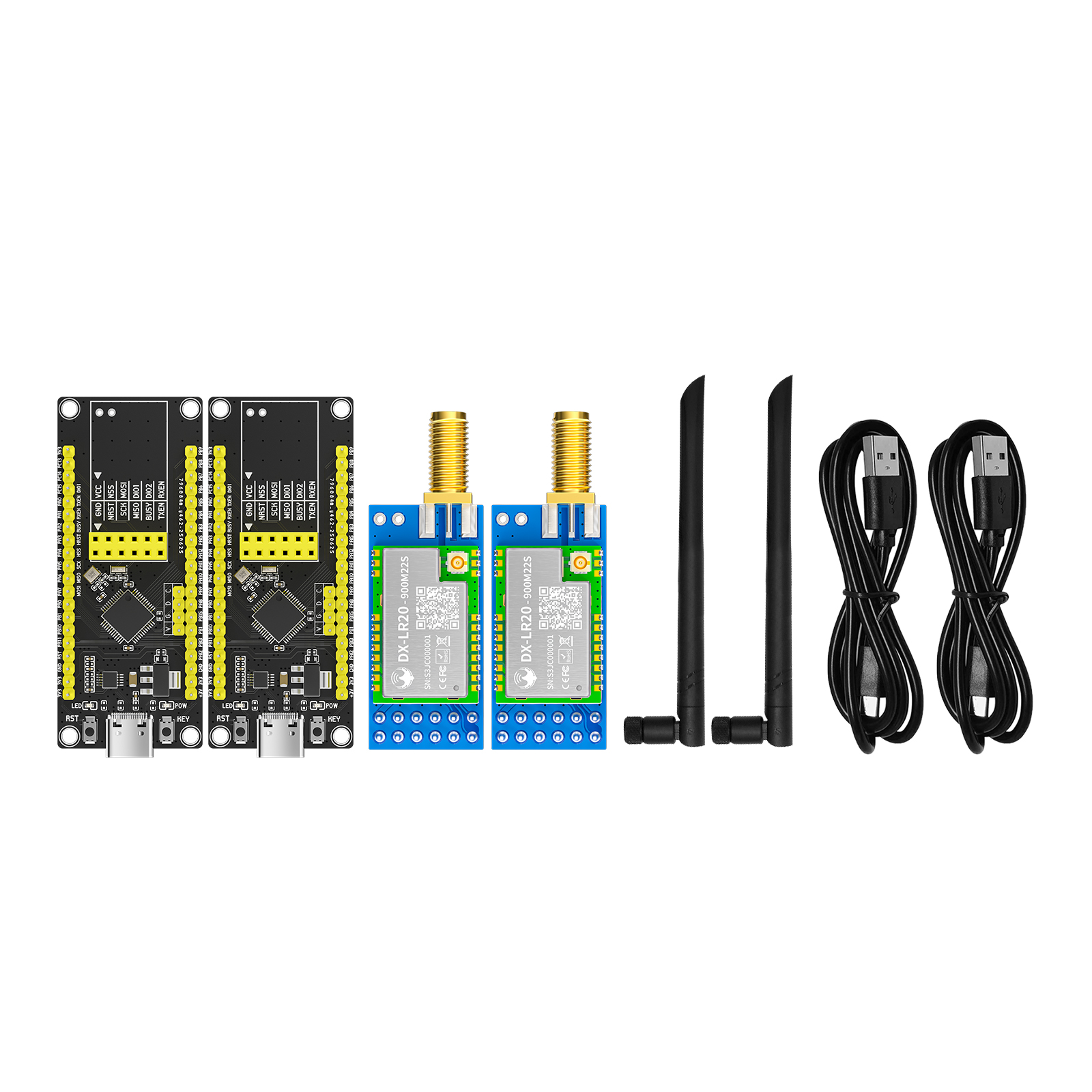 LLCC68 LoRa ワイヤレスモジュール 868Mhz 915Mhz 433 475Mhz DX-LR20 22dBm 8KM 長距離 SMD RF モジュール電源