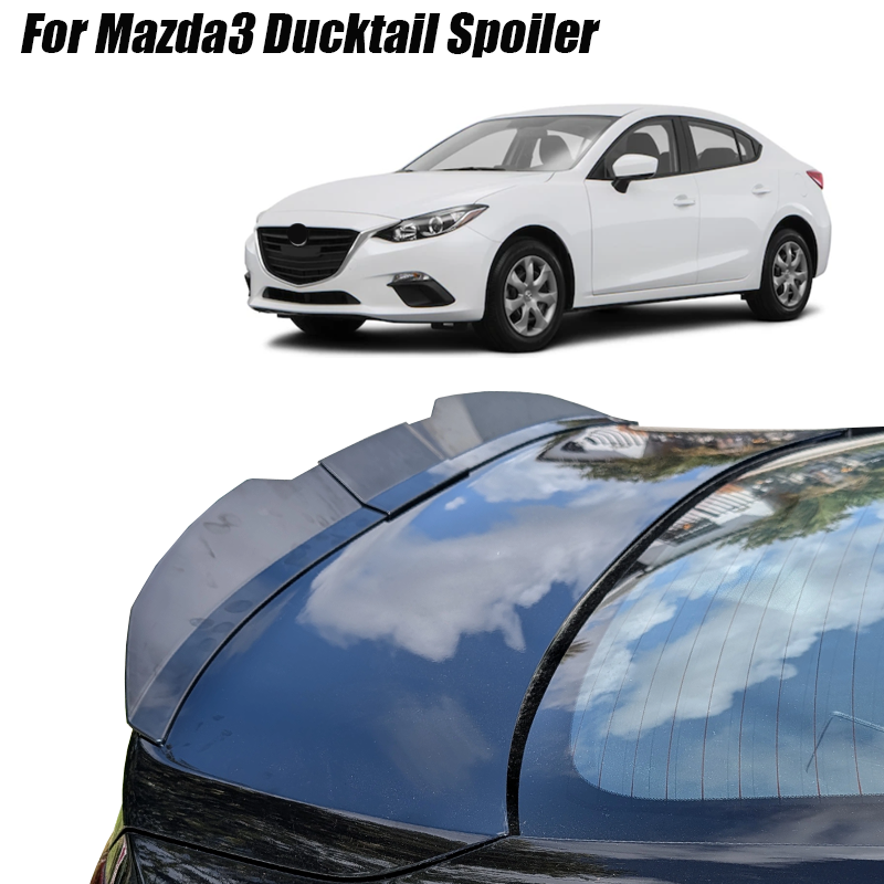 Mazda3 マツダ 3 アクセサリー車のリアトランクテールウイングスポイラー 3 個 117-127 センチメートル調整可能な DIY 修理されたブーツ翼スポイラー車のアクセス