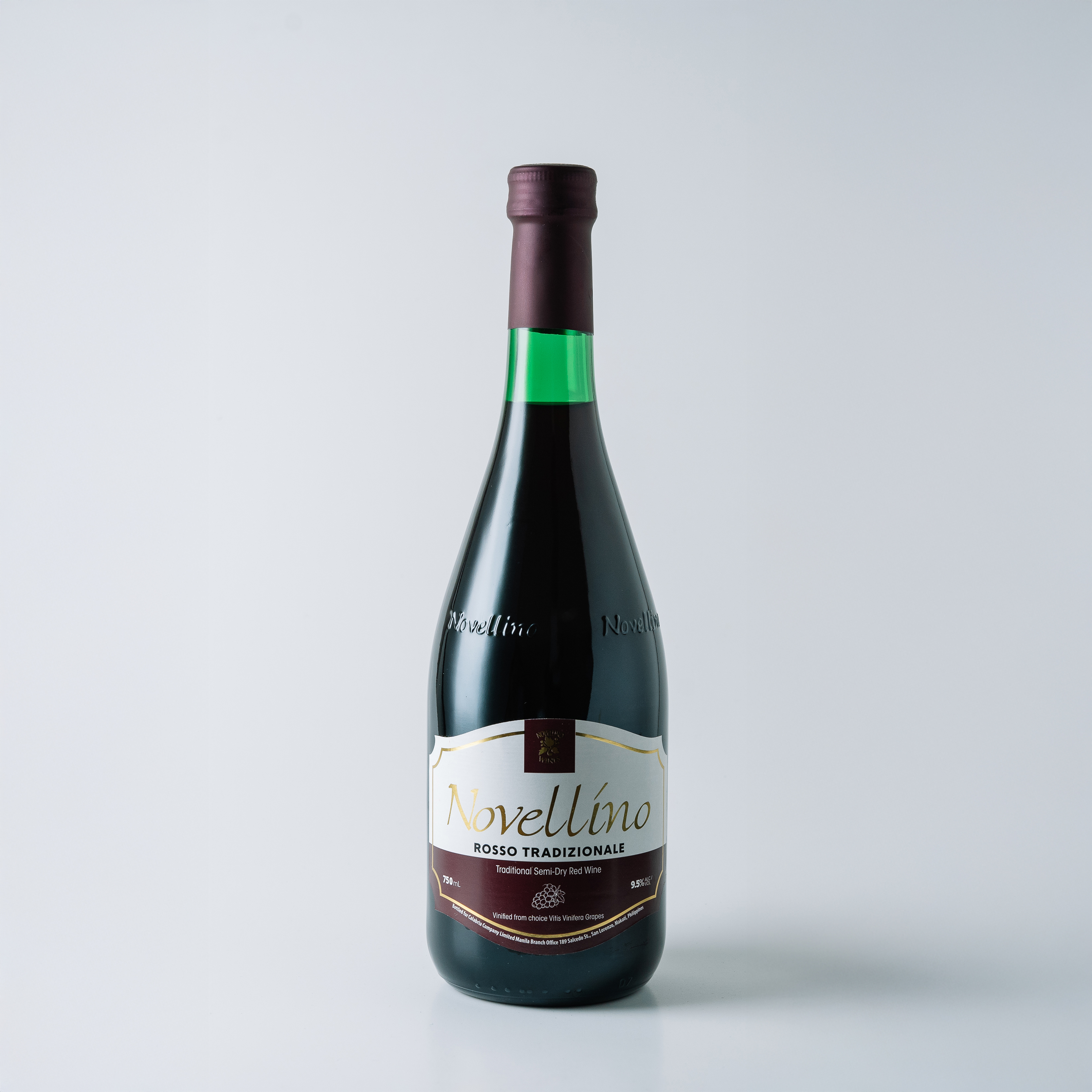 Novellino Rosso Red Wine 750ml Bottle Table Wine 9.5% Alcohol Traditional Taste Philippines Vitis Vinifera Grapes