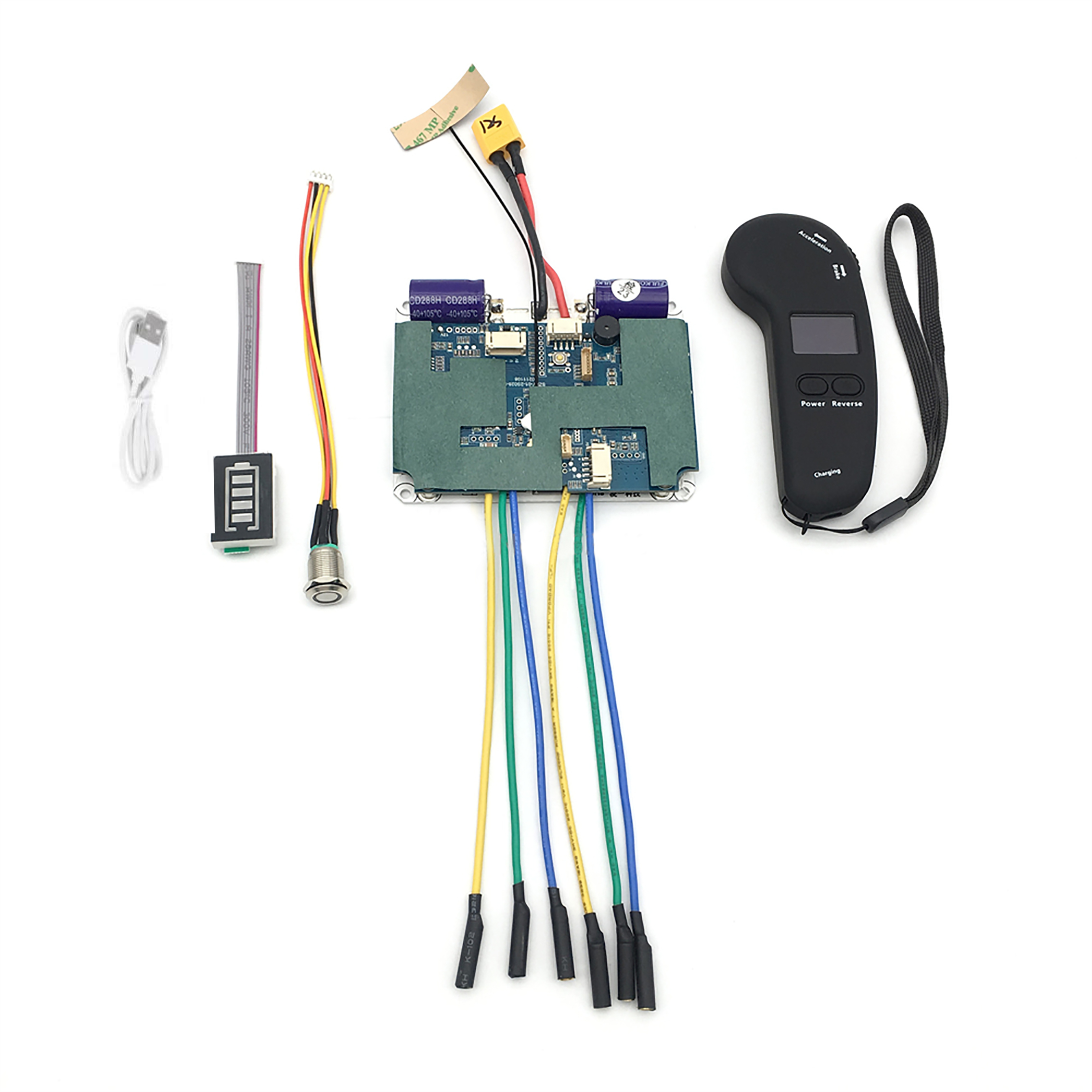 12S 48V デュアルモーター電動スケートボードコントローラーロングボードドライブ ESC 代替制御マザーボードベルトプログラム