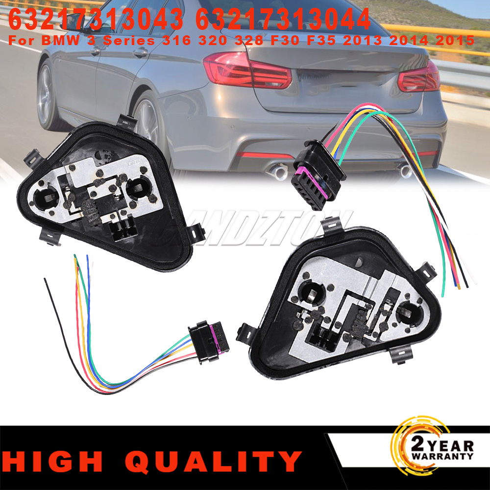 Bmw 3 シリーズ F30 新しいリア電球ホルダーソケットと回路基板コネクタプラグ 63217313043 63217313044 カーアクセサリー