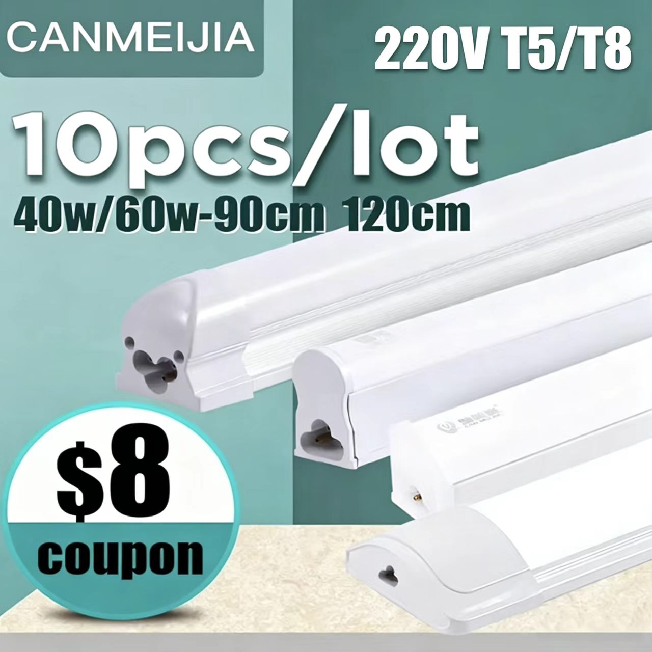 220V 120 センチメートル T5 T8 Led チューブライト家庭用 Led ランプチューブバー 40 ワット 60 ワットコールドホワイトウォームホワイト 4ft Led チューブライト 1200 ミリメートルチューブ照明