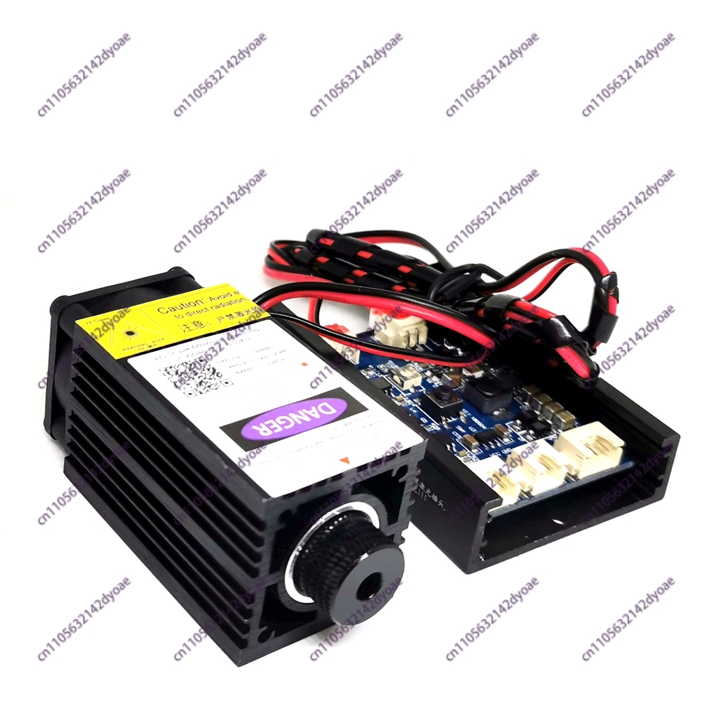 フォーカス可能 405nm 500mw 青紫 PWM 彫刻機レーザードットモジュール冷却ファン DC12V 彫刻