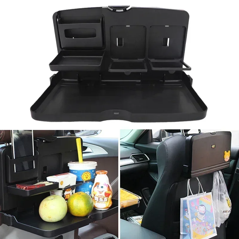 車多機能ポータブルカーダイニング食品カップテーブル折りたたみトレイ車内収納棚後部座席カップホールド車の自動車部品