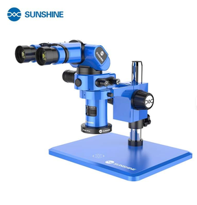 Sunshine R360 プロフェッショナル 三眼高解像度実体顕微鏡 携帯電話修理ツール レンズ上下/接眼レンズ左右回転