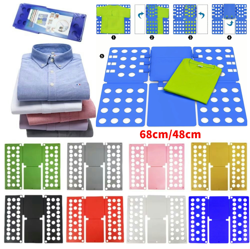 68 センチメートル/48 センチメートルプラスチック洋服折りたたみボード耐久性のある子供ランドリーフォルダー簡単かつ高速シャツ折りたたみボード子供のための家庭用収納ツール