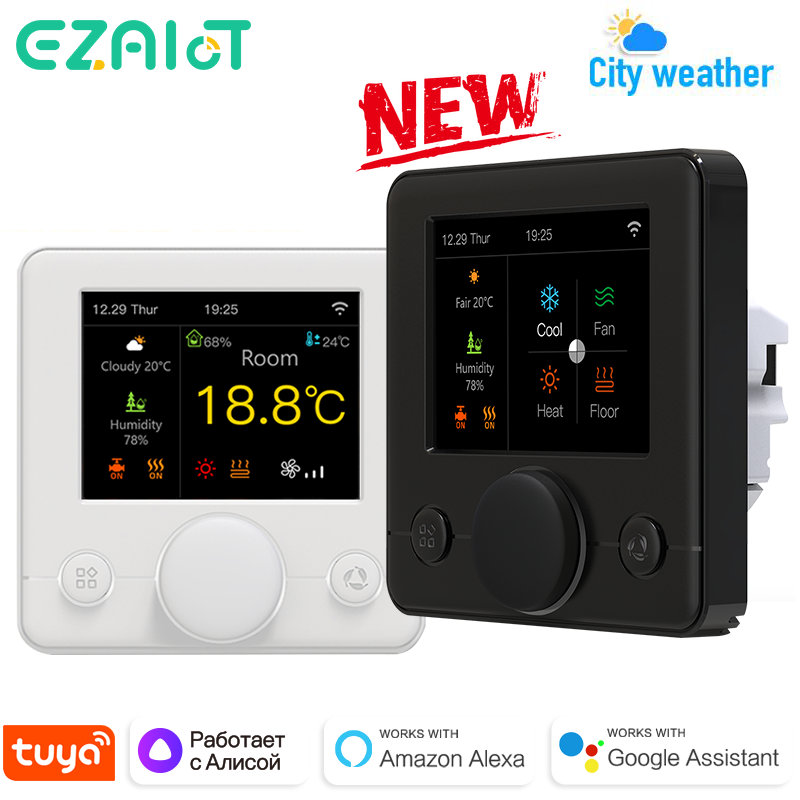 Tuya スマート WiFi サーモスタットガスボイラー/水/電気床暖房温度コントローラー音声制御 Alexa Google Home