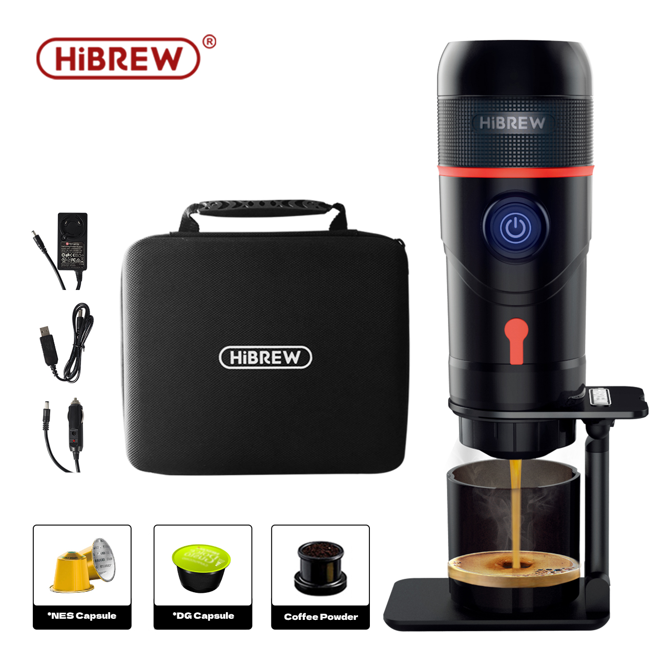 HiBREW 車用ポータブルコーヒーマシン
