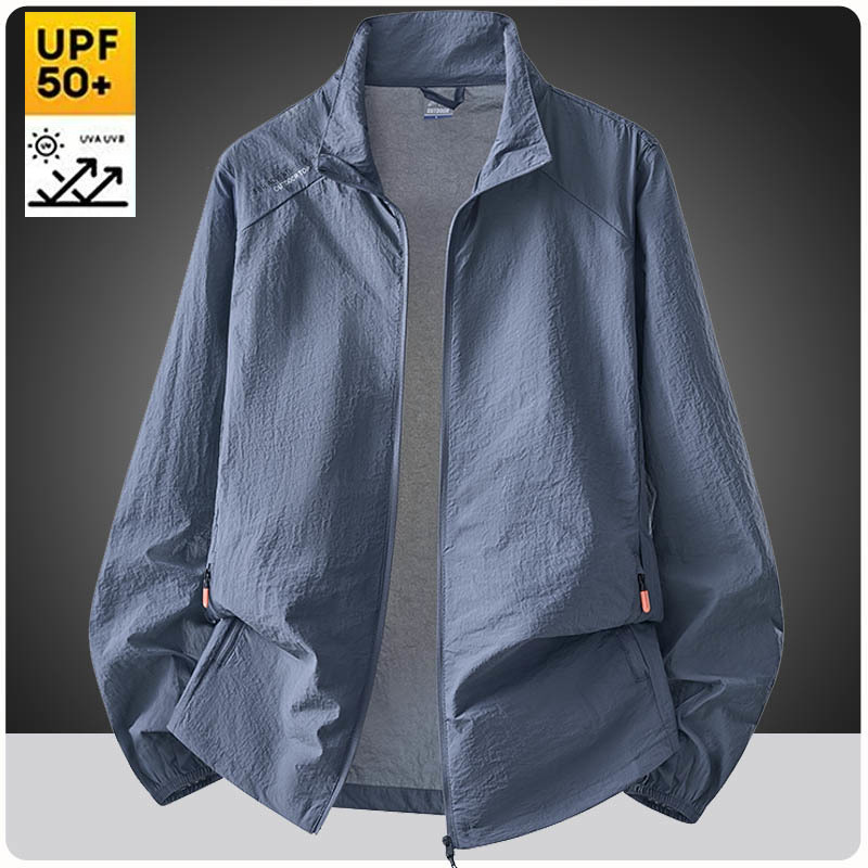 オーバーサイズ 7XL 8XL 夏速乾性ジャケット男性屋外超薄型日焼け止めカジュアルスキンコート釣りハイキングジャケットフード付き