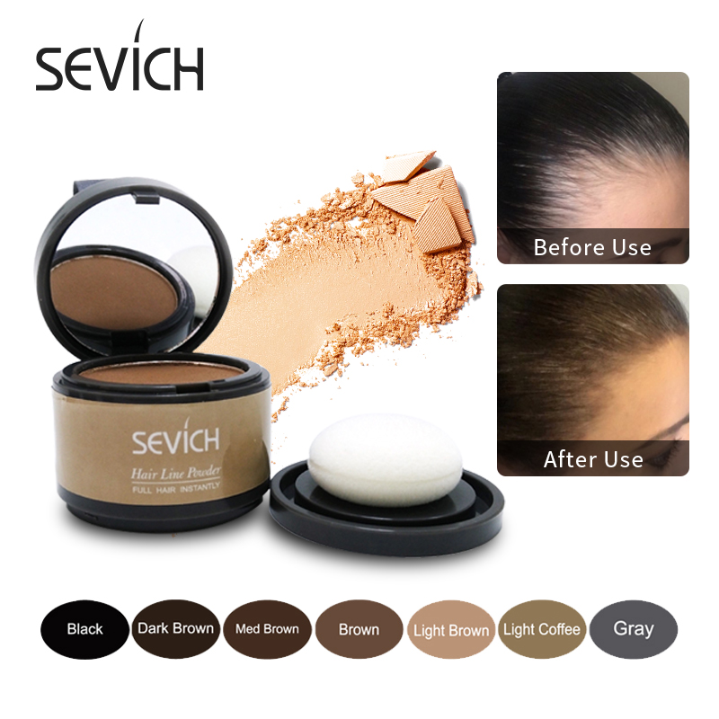 Sevich ヘア ふわふわパウダー 瞬時にヘアコンシーラー カバレッジ 瞬時に黒根カバーアップ ナチュラル インスタント ヘアライン シャドウ