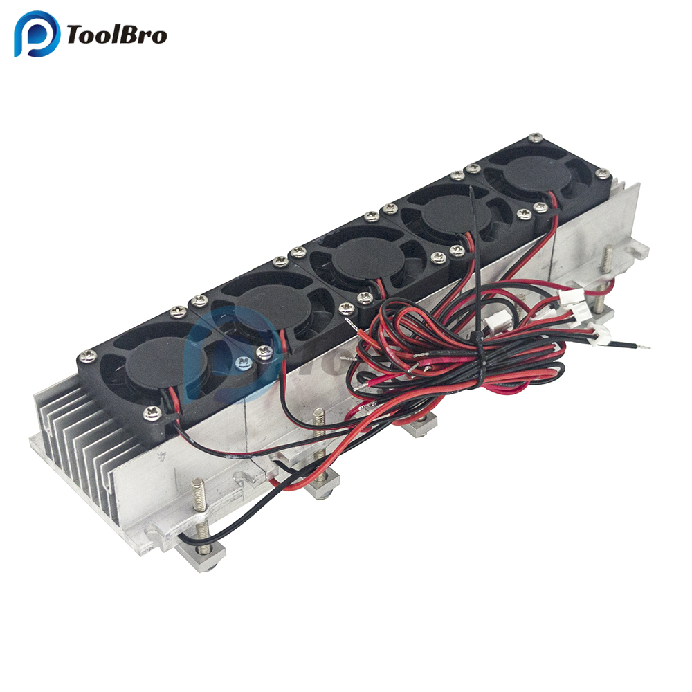 360 ワット 30A DC 12 V ペルチェクーラー半導体冷凍冷却システムエアコン温度コントローラーヒートシンク付き