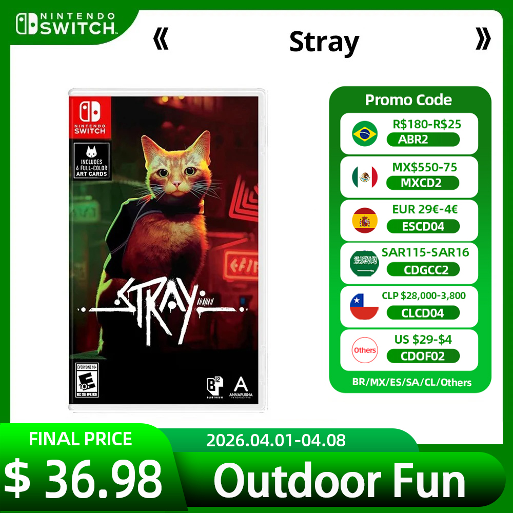 Stray - Nintendo Switch ゲームセール Switch OLED Lite ゲームコンソール用の 100% 公式物理ゲームカード