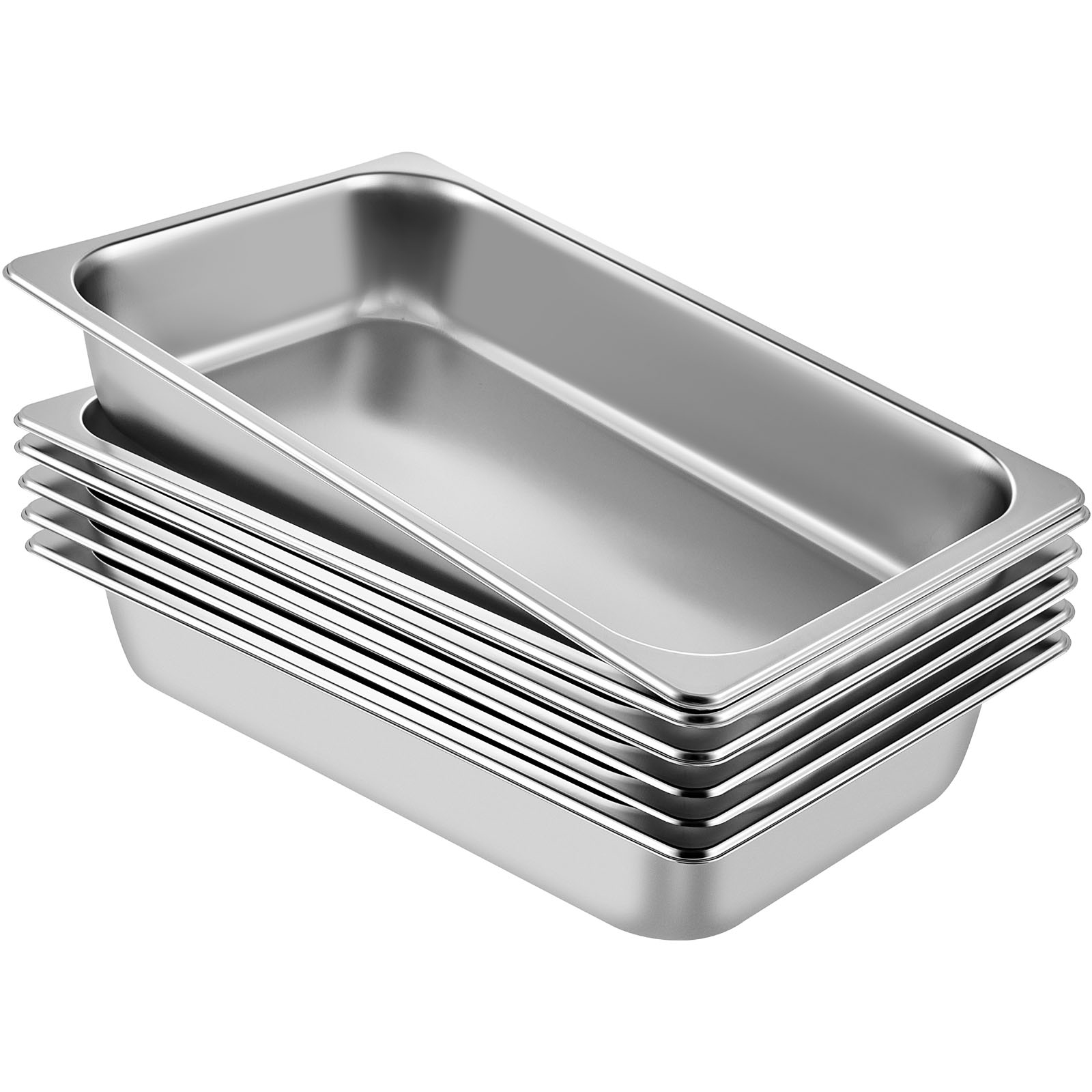 SucceBuyBuffet チェーフィングディッシュ 8.5L-20L ガスト​​ロノームパン スチームテーブルパン トレイ ステンレススチール 食品容器 パーティー BBQ ベーキング用