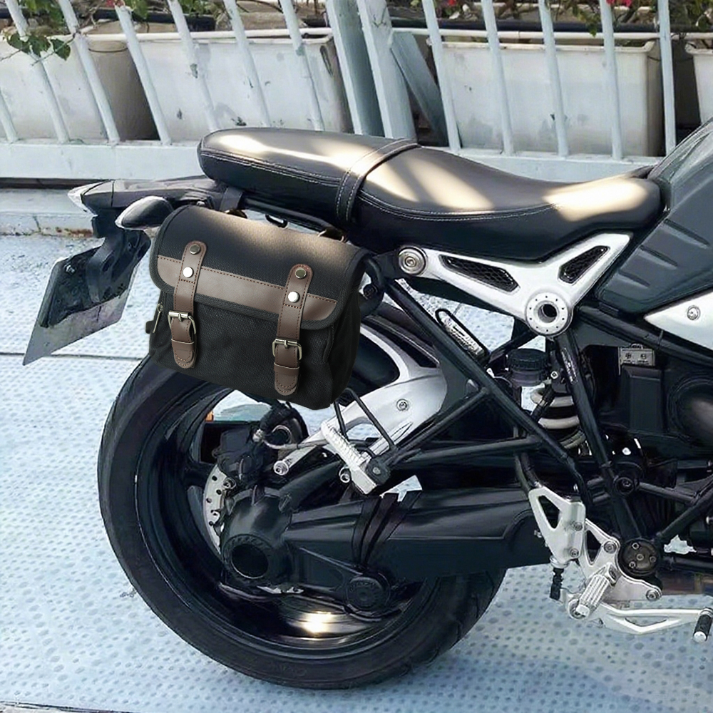 オートバイツールバッグユニバーサルモーターフォークバッグハンドルバーバッグシーシーバー収納ツールバッグホンダカワサキスズキヤマハスポーツスター