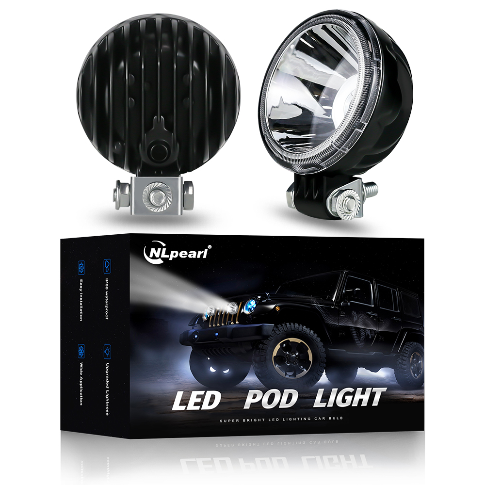 3 インチラウンド LED ワークライトバーハイパワースポットライト車 SUV ATV トラクタートラックオートバイ運転フォグランプ LED ライト