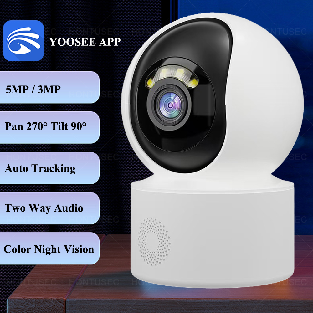 Yoosee 5MP WiFi Security PTZ Indoor IP Camera 3MP Smart Home Two Way Audio Human Detect Auto Tracking Surveillance Cameras
