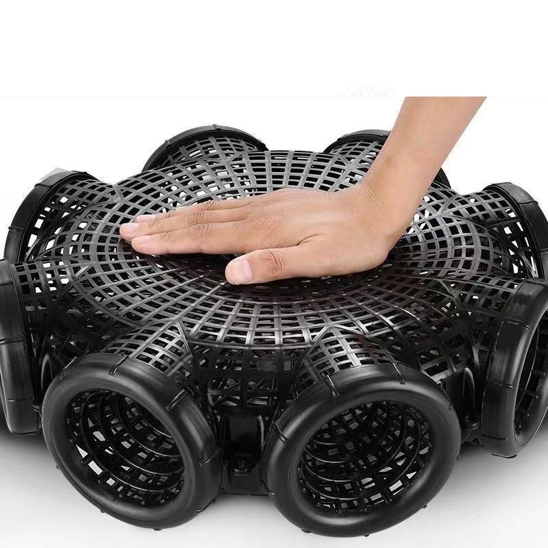 黒魚網ケージフィッシュネットフィンレスウナギドジョウトラップ釣りポット耐久性のあるプラスチックコンテナ泥ケージコンテナ釣りトラップ