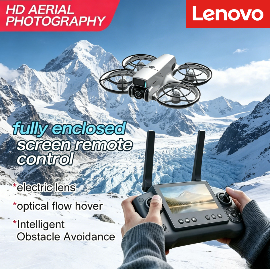 Lenovo GT9 8K ドローン スクリーン付き WIFI FPV オプティカルフロー デュアルカメラ ブラシレス 折りたたみ式 プロの航空写真 クアッドコプター