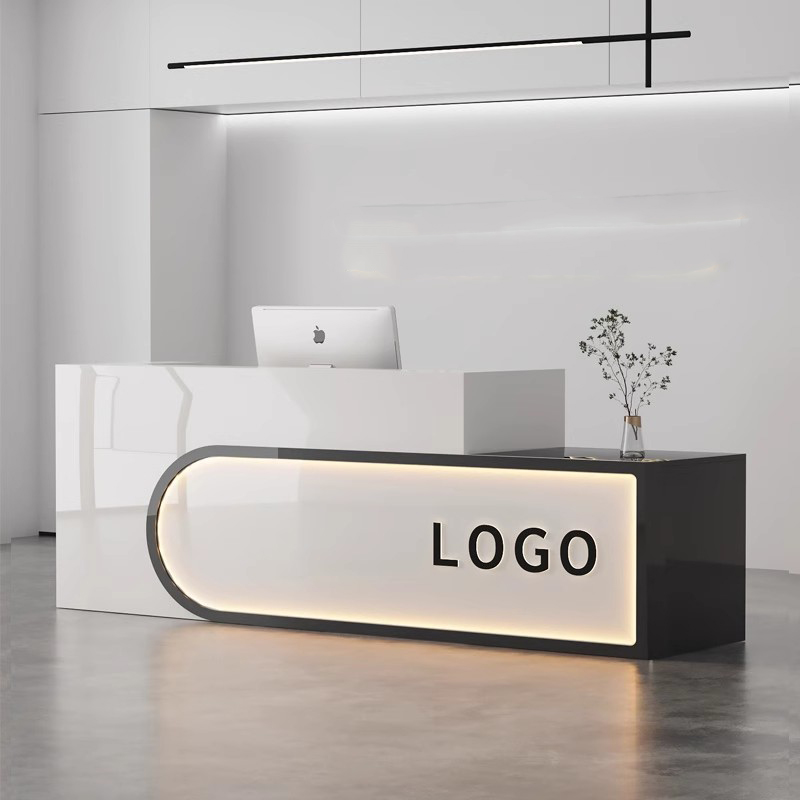 カスタマイズされたレセプションデスクシンプルなプロフェッショナルカウンターレセプションモダンなCaja Registradora Para Negocios商業家具