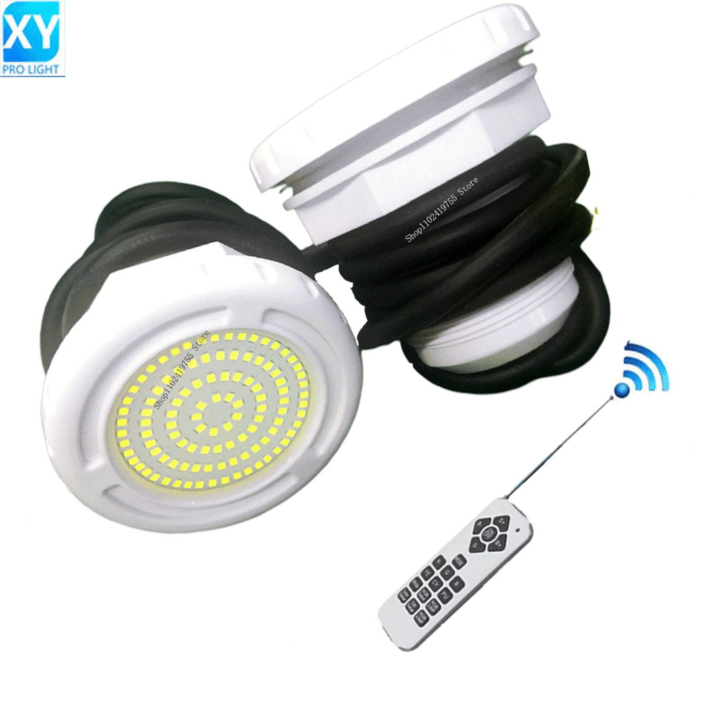 LED 水中プールライト RGB 変色 AC/DC12V 15 ワット IP68 防水ランプリモコン付きウェディングパーティー用