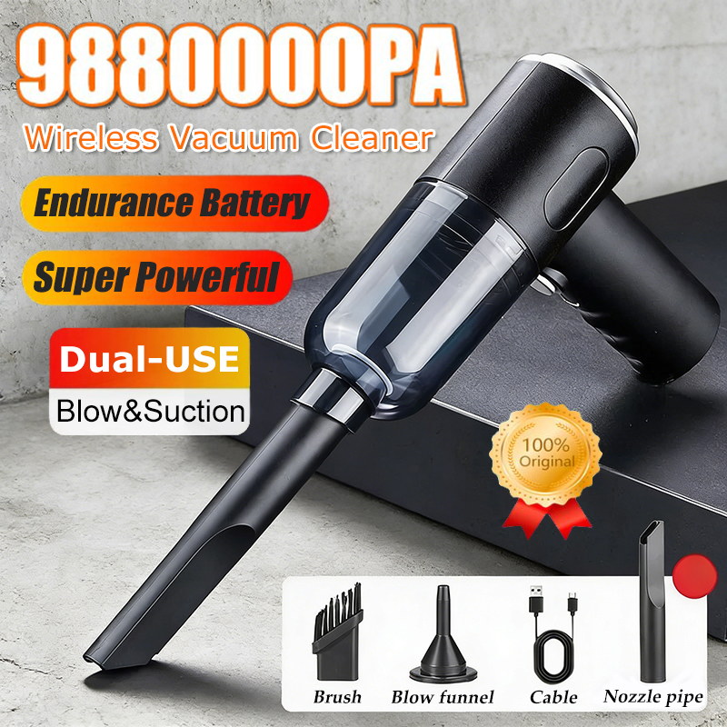 9880000PA 掃除機 120 ワットワイヤレス超高出力 2-in-1 ウェットドライ両用ポータブル強力な吸引掃除機車用