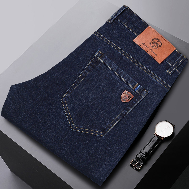 新しい男性クラシックジーンズジャンオム Pantalones Hombre 男性万年ソフト黒バイカー Masculino デニムオーバーオールメンズパンツサイズ 30-40