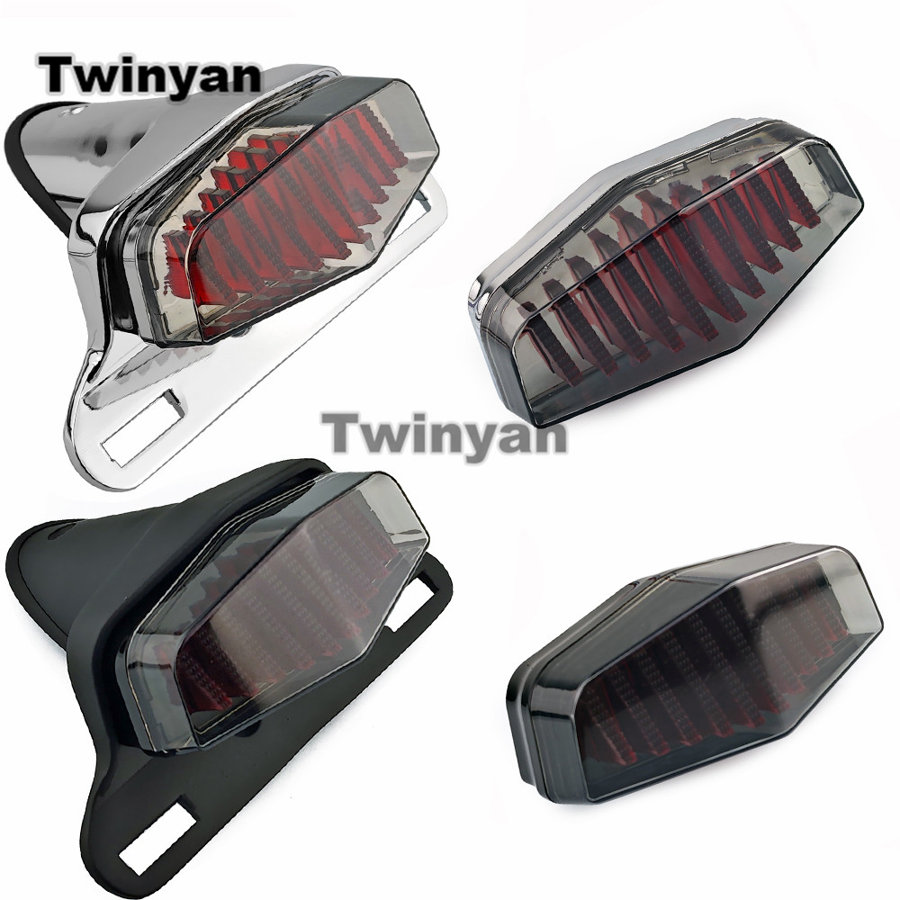ルーカス LEDStyle クラシックヴィンテージオートバイテールライトブレーキライト LED ランプリアストップナンバープレートインジケータハーレーカフェレース用