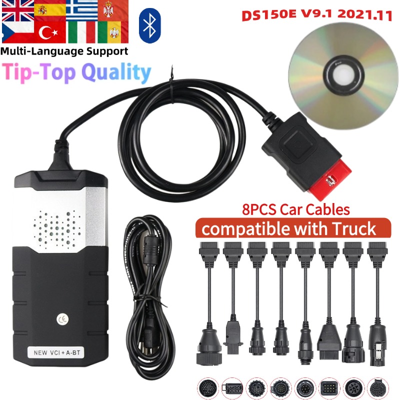 Cd Vd Ds150e pro V3 NEC Obd2 スキャナ VCI KEYGEN 2021.11 車のトラック ds150 2024 v3 bluetooth obd スキャナ診断ツール