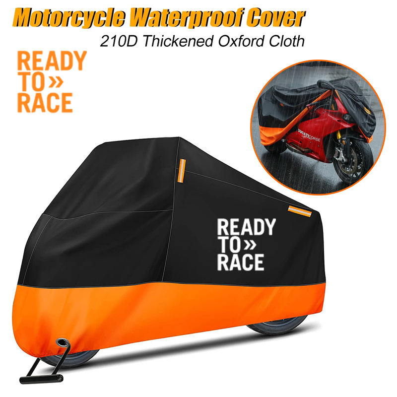KTM レース準備ができて Adv デューク 390 690 790 890 1190 Rc オートバイカバー防水屋外スクーター UV プロテクターダストレインカバー