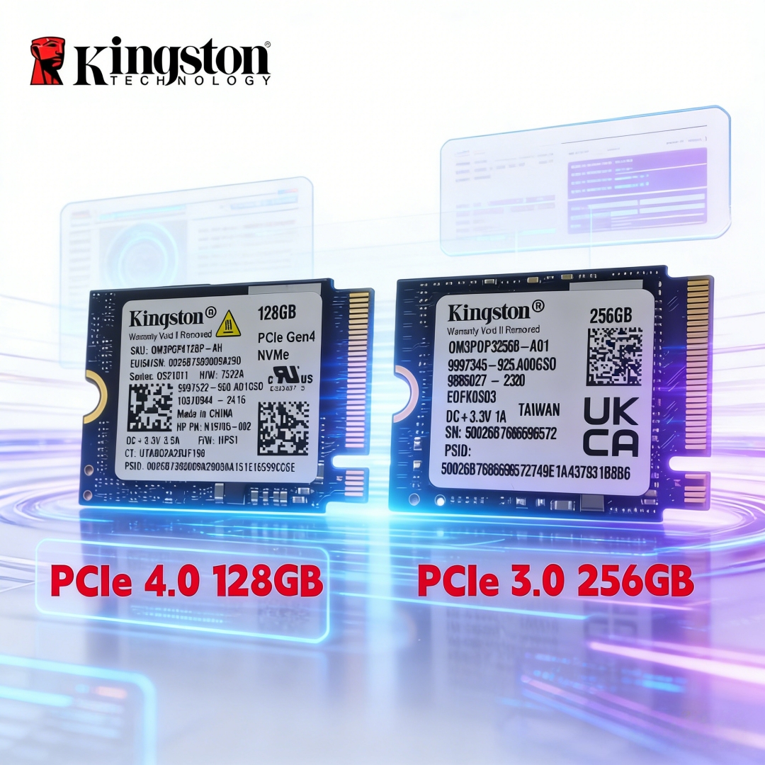 Kingston NVMe M.2 2230 内蔵ソリッド ステート ドライブ OM3 PCIe 4.0 128GB/OM3 PCIe 3.0 256GB - ストリーム デッキ、ラップトップ、デスクトップ互換