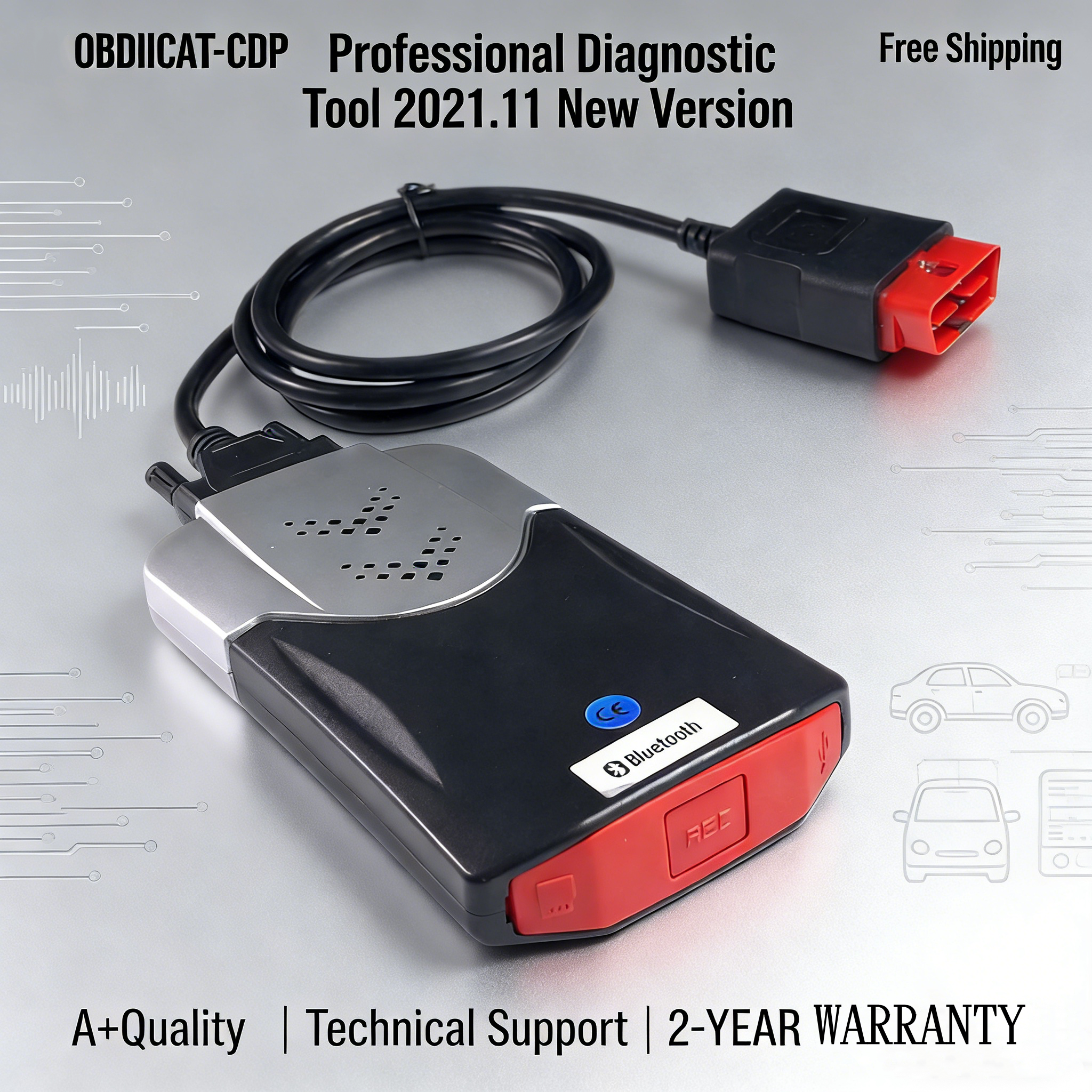 2021.11 シングルボード新しい VCI DS TCS Pro 150 Multidiag Pro Bluetooth V3.0 NEC リレー 9241A DS TCS PRO OBD2 車/トラック用