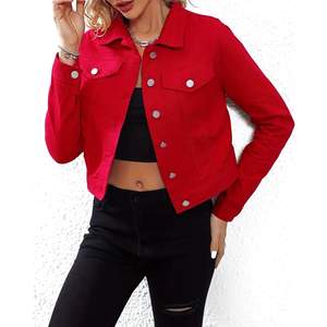Latest-design women's denim jackets, OEM services available, new trendy outdoor apparel, women's denim jackets for sale