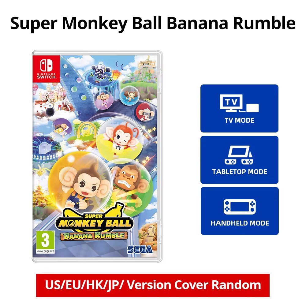 スーパー モンキー ボール バナナ ランブル - Nintendo Switch ゲームカード オリジナル ゲーム 物理カートリッジ カード サポート テレビ 卓上 ハンドヘルド