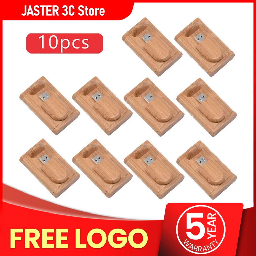 JASTER 10 ピース/ロット (カスタマイズ可能なロゴ) USB フラッシュドライブ 2.0 木製ペンドライブ 4 ギガバイト 8 ギガバイト 16 ギガバイト 32 ギガバイト 64 ギガバイト 128 ギガバイトのメモリスティックウェディングギフト