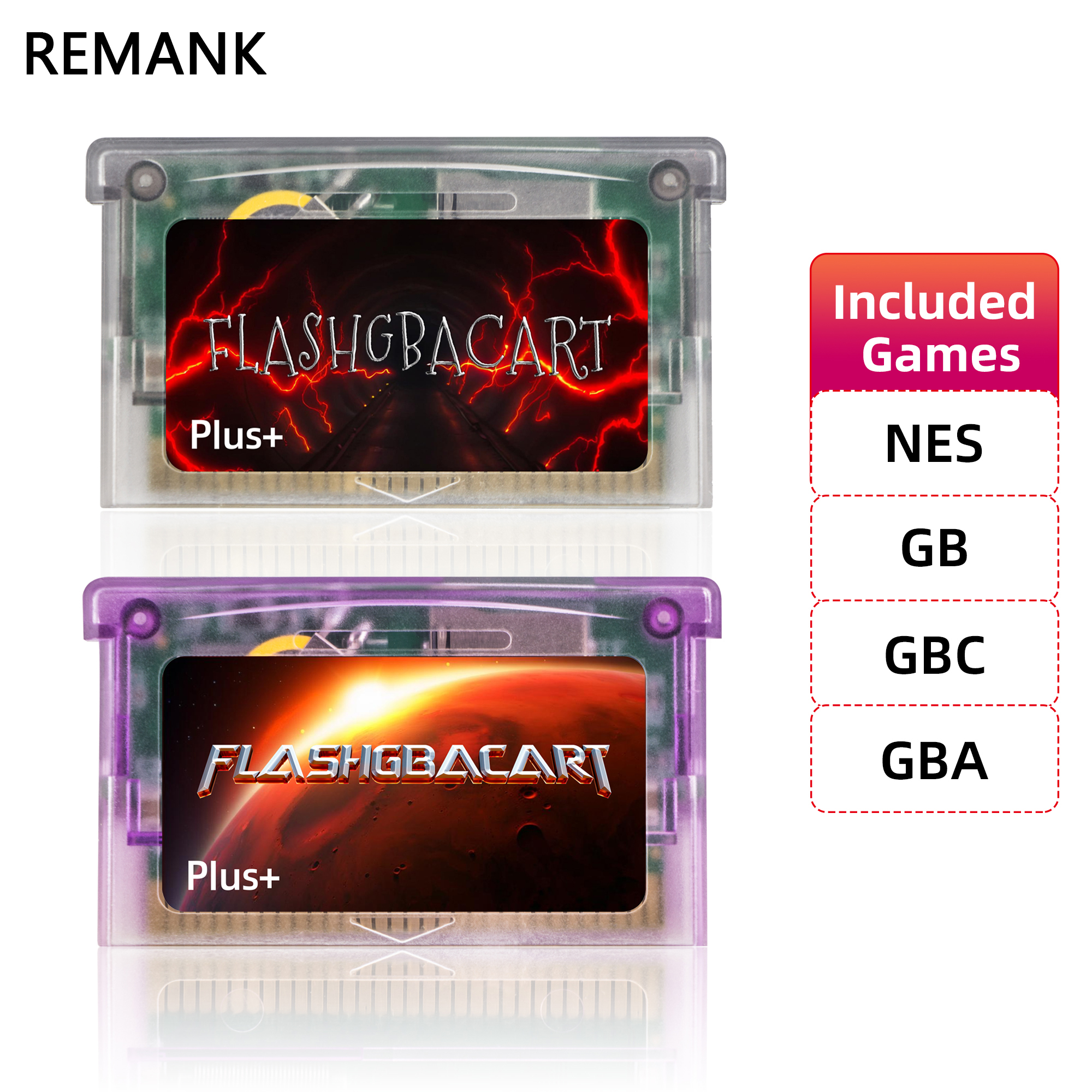 REMANK V1.5 フラッシュ GBA カート FLASHGBACART 100 レトロゲーム RTC 1M フラッシュ NES V1.5 GBA GBC GB NES 互換 DS