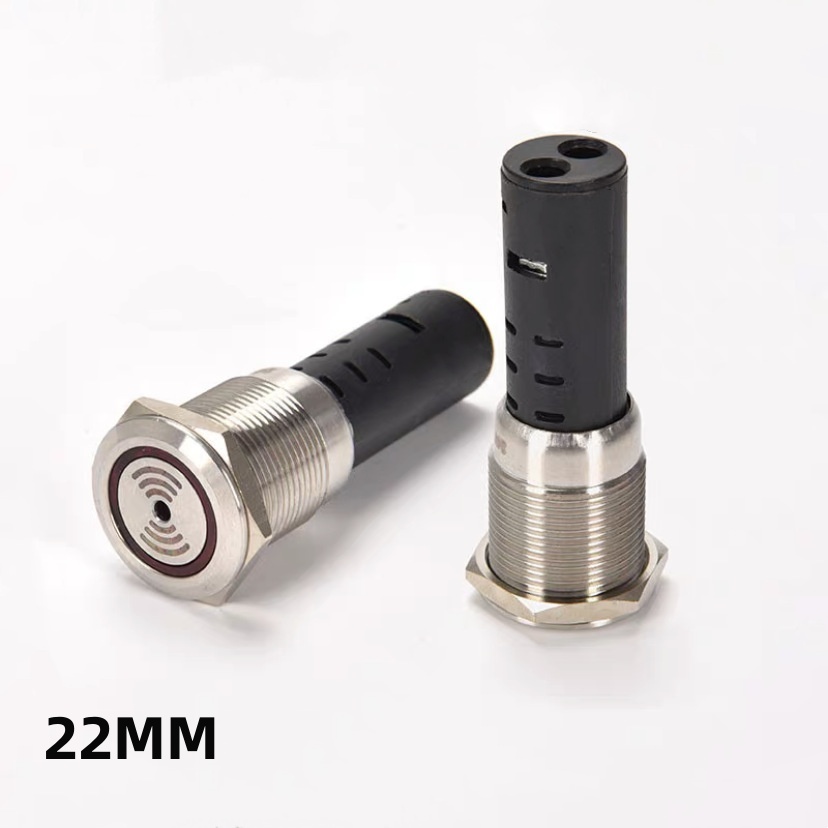 1 個 22 ミリメートル 12 V/24 V/220 V 断続ブザー金属パルス防水オイルバンド赤色 LED ランプ点滅ブザー