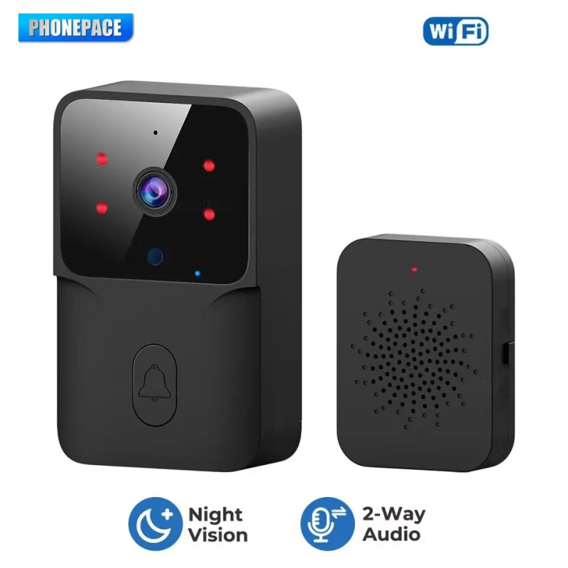 ドアベルビデオ低電力 WiFi リンク充電式ドアベルナイトビジョン HD スマートセキュリティ 1 対 1 ホームインターホン
