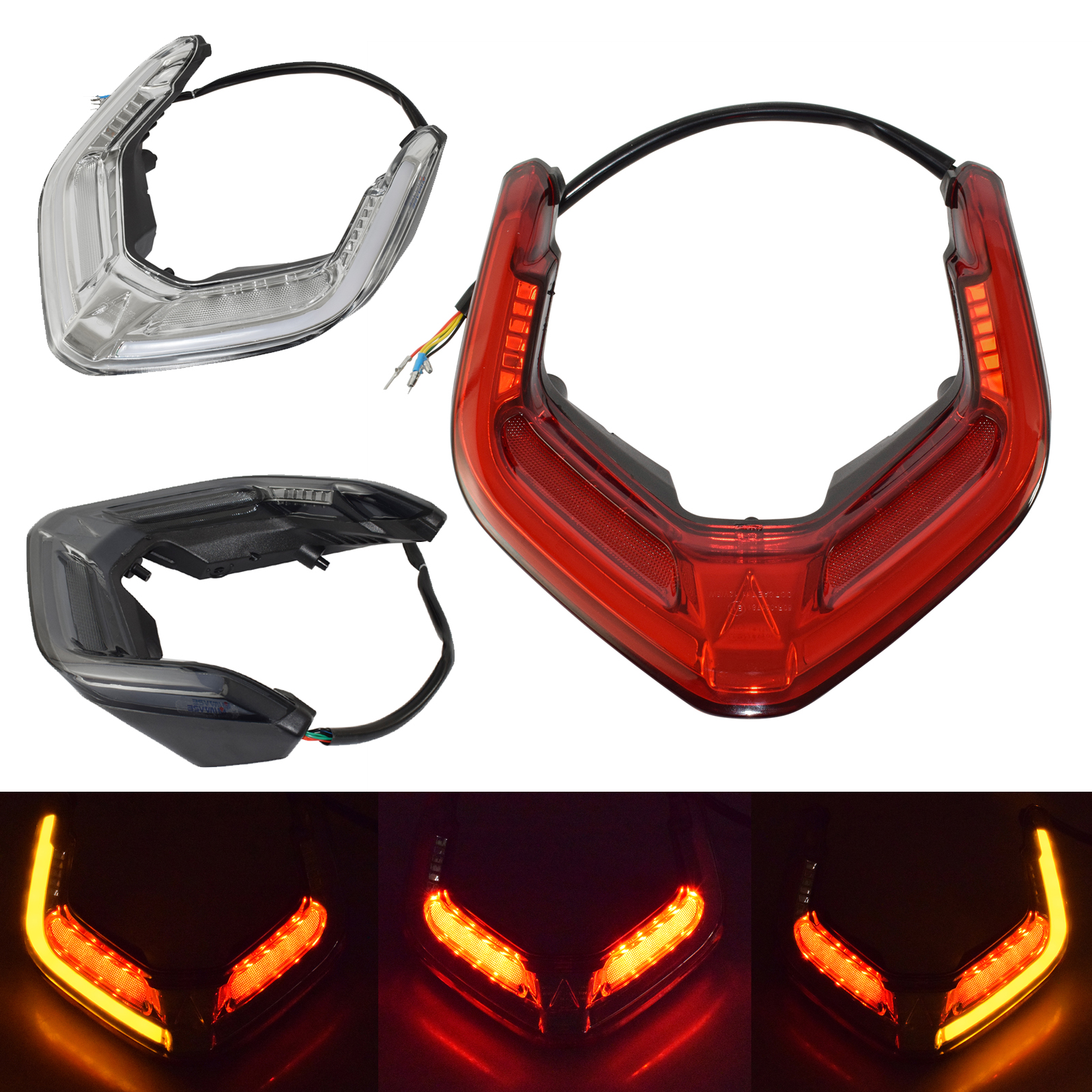 オートバイ E マーク LED 統合ウインカーテールライトテールブレーキターンシグナルライトドゥカティパニガーレ V2 V4 R/S V4R V4S 2018-2023