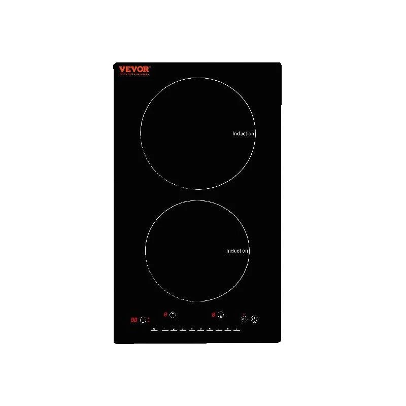 SucceBuy 2 バーナー電気誘導クックトップストーブコンロ内蔵バーナークッカーセンサータッチコントロール磁気クッカーホットプレート