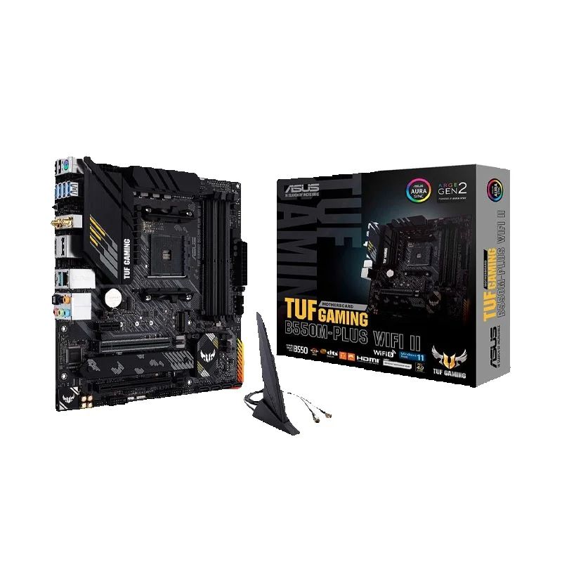 ASUS 新しい TUF GAMING B550M PLUS WIFI II AMD B550 マイクロ ATX は AMD Ryzen 5000 シリーズ マザーボード ソケット AM4 をサポートします