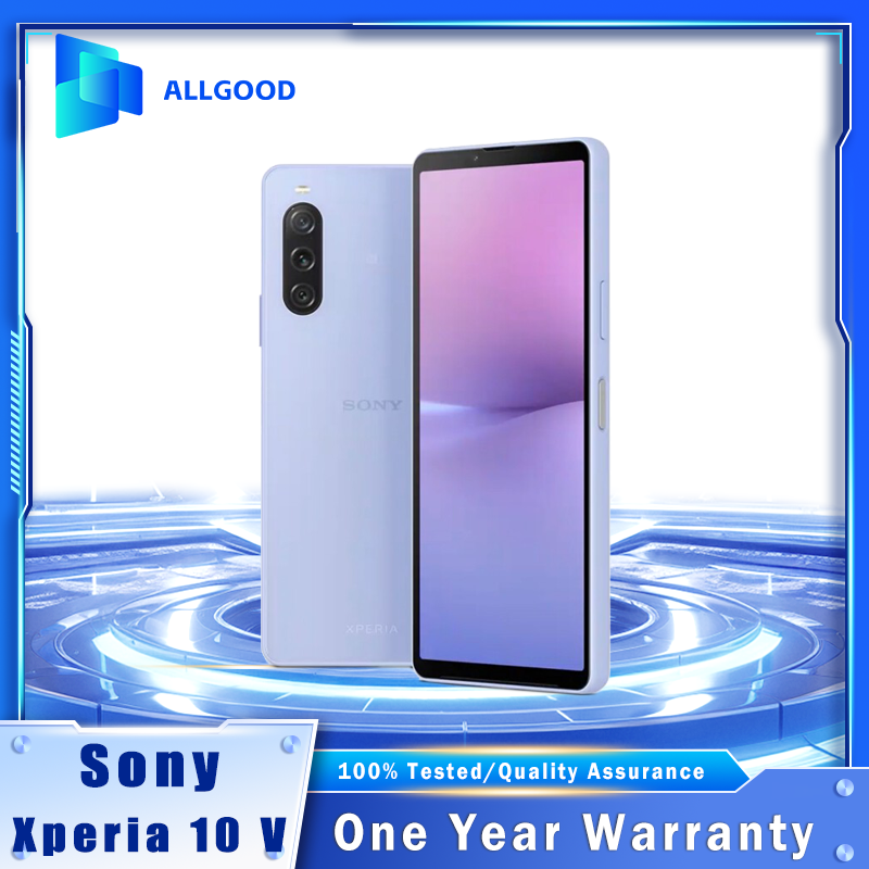 オリジナル Sony Xperia 10 V 5G 6.1 "OLED HDR ディスプレイ 6GB 128GB 48MP トリプルカメラステレオスピーカー Snapdragon 695 スマートフォン
